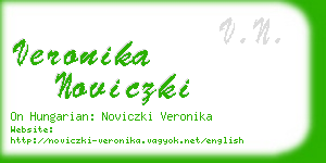 veronika noviczki business card